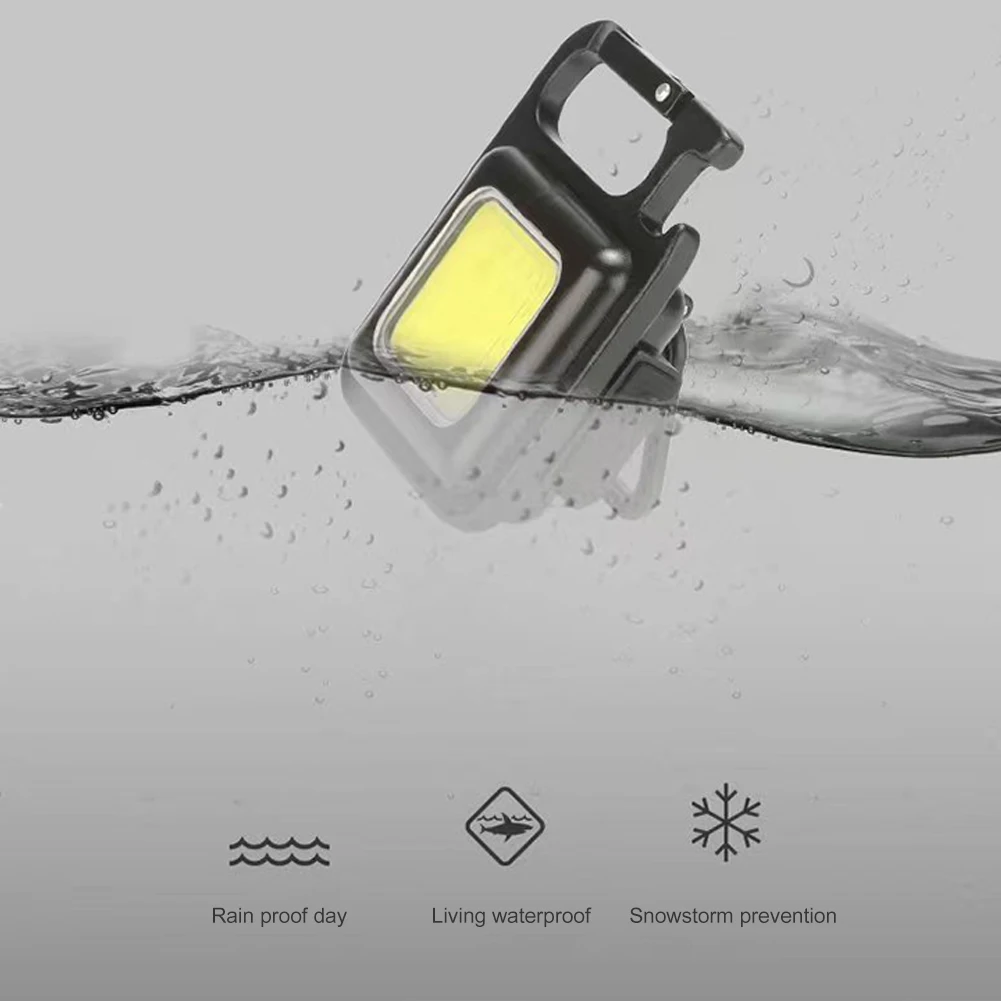 Powerful Pocket Flashlight Portable USB Rechargeable Work Light Mini Keychain - £35.21 GBP+