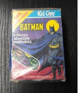 VINTAGE 1991 BATMAN PRINTED ADHESIVE BANDAGES KID CARE NEW IN BOX - $11.06 CAD
