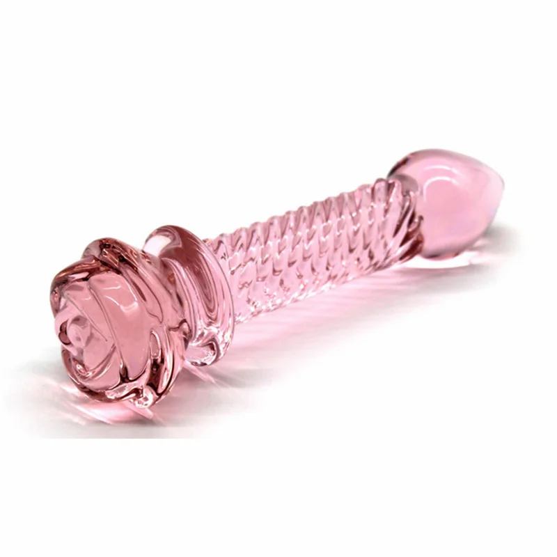 Play Pink Rose Pyrex GlToy Crystal Artificial Home Maturel Mature Toy Home for C - £23.18 GBP