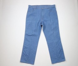 Vintage 90s Wrangler Mens 40x29 Distressed Wide Leg Bell Bottoms Denim Jeans - £54.56 GBP