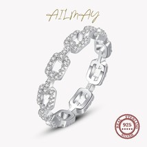 Ca genuine 925 sterling silver stackable charm finger ring for women girls anti allergy thumb200