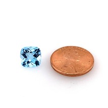 Natural Sky Blue Topaz Cushion Checkered Cut AAA Quality Loose Gemstone Availabl - £9.55 GBP