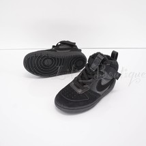 NWB Nike CQ4027-001 Court Borough Mid 2 Toddler Boot Shoes Sneaker Black Size 8C - £27.48 GBP