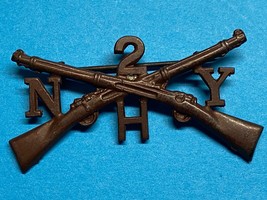 1905-1923, NYNG, 2nd INFANTRY REGIMENT, H COMPANY, OFFICER, COLLAR INSIG... - $30.00