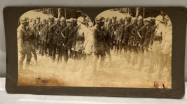 Ready for the Front Line Soldiers Officers Stereoview Card - £59.53 GBP