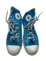 Converse Chuck Taylor All Star Velvet Teal Blue Hi Top M 8 W 10  Vintage - £31.93 GBP