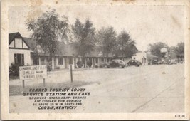 Corbin Kentucky Yeary&#39;s Tourist Court Service Station Cafe Motel Postcard Z30 - £3.95 GBP
