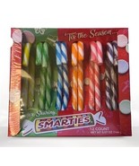 12 Individually Wrapped Smarties  Fruit Flavored Christmas Candy Canes-S... - €7,60 EUR