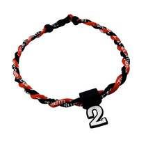 Pick Your Number - Twisted Titanium Sports Tornado Necklace - £38.23 GBP
