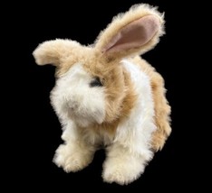 FurReal Friends Hop-N-Cuddle Electronic Bunny Rabbit White Plush FRF Hasbro - £12.39 GBP