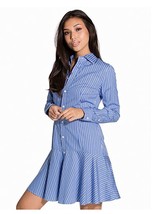 Polo Ralph Lauren Women&#39;s Striped Broadcloth Shirtdress, Blue/Navy - £87.16 GBP