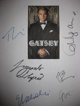 The Great Gatsby Signed Film Movie Screenplay Script X6 Autograph Leonardo DiCap - £16.01 GBP