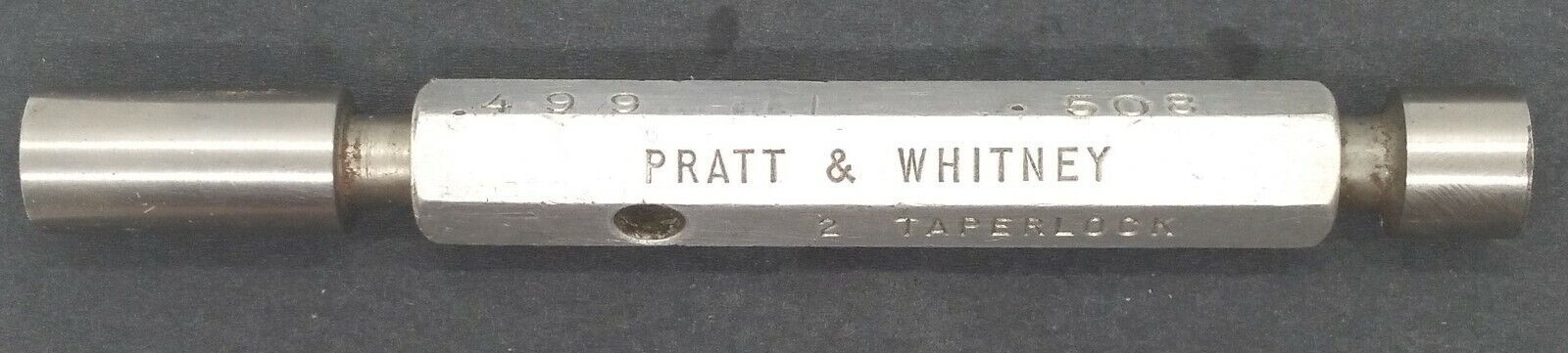 PRATT &amp; WHITNEY Pin Bore Gage Go .499 No Go.508 - $13.99
