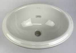 Kohler Intaglio 17&quot; Drop in Bathroom Sink no Overflow K 2292  White Disc... - $148.49