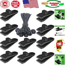 Secure Tarp Clips with Lock Grip - 20 Heavy Duty Clamps for Camping &amp; Bo... - $490.10 MXN