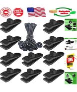 Secure Tarp Clips with Lock Grip - 20 Heavy Duty Clamps for Camping &amp; Bo... - $490.10 MXN