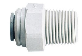 Threaded Adapters, 5/32&quot; Od To 1/4&quot; Npt(M), Acetal, 10/Pk (Pack Of 10),,... - $42.97