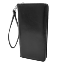 DR433 Exclusive Leather Passport Travel Wallet Black - £33.94 GBP