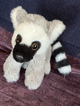 The Petting Zoo Black Gray &amp; White Plush LEMUR Baby Stuffed Animal – 6.25 inches - £7.46 GBP