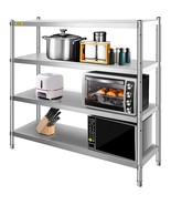 VEVOR Stainless Steel Shelving 60x18.5 Inch 4 Tier Adjustable Shelf Stor... - $6,322.25 MXN