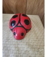 New Ladybug Handpainted Concrete Cement Garden Stone Decor Flowerbed  5&quot;... - $24.26