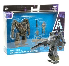 Avatar: World of Pandora Amp Suit &amp; Colonel Miles Quaritch McFarlane Toys MIB - £10.45 GBP