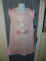 Laura Ashley Pink Bunny With Bowtie Nightgown Size 6 Girl&#39;s NEW - £16.08 GBP