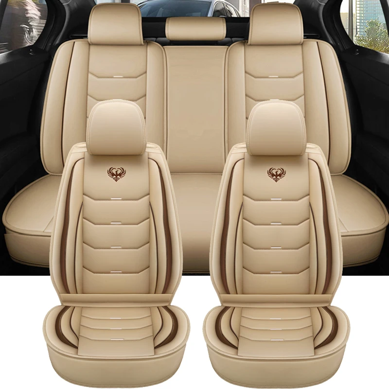 Universal Leather Car Seat Cover For Skoda Octavia 3 Jetta mk6 Kia gol g6 - £119.70 GBP+