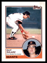 1983 Topps #379 Guy Sularz San Francisco Giants RC Rookie - $2.99