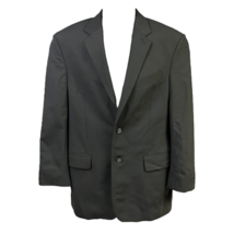 Express Two Button Blazer Jacket Men&#39;s 38S Black Wool Blend Solid Lined ... - £31.36 GBP