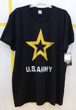 US Army Star Logo Print T-Shirt, Black Size L/G - £13.44 GBP