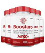 (5 Pack) Boostaro Max+ Capsules, Official Formula, Male Health Pills Hig... - $109.34 CAD