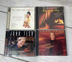 Lot of 4 John Tesh CD&#39;s ~ Live At Red Rocks Monterey Nights Sax By The Fire Guit - £9.22 GBP