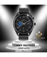 Tommy Hilfiger Men’s Quartz Stainless Steel Black Dial 44mm Watch 1791547 - £96.93 GBP