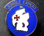 US ARMY JUNGLE EXPERT LAPEL HAT PIN BADGE 1 INCH - $5.74