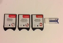 Lot of 3 Imation Adapters to CompactFlash SM ADDMSM01 MMC ADDMSD01 MS AD... - $19.99