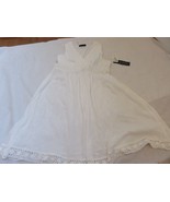 La Blanca by Rod Beattie Swim Coverup White Crochet lace Trim Medium NWT - $58.95