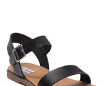 Steve Madden Women’s Tesa Faux Leather Flat Sandals - Size 9.5 NEW - £19.53 GBP