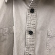 Vtg Cabela&#39;s Tan Button Up Shirt Mens Size 2XL Tall Long Sleeve Heavy Cotton - £21.90 GBP