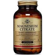Solgar Magnesium Citrate Tablets  120 Count, supports nerve and muscle f... - $384.61 MXN
