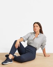 EVERLANE Blue Cotton Pants tapered leg Site Zipper Size 14 - $23.75