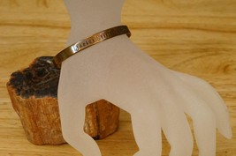 Vintage Jewelry Junior Service League 5MM Metal Cuff Solid Brass Bracelet - $19.79