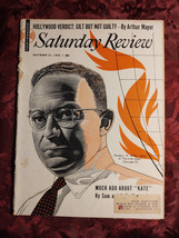 Saturday Review October 31 1953 Arthur Mayer Theodore H White Katrhleen Ferrier - £6.78 GBP