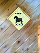 Decorative Street Crossing Sign Scotty Dog Xing 16&quot; From Point To Point - £6.38 GBP