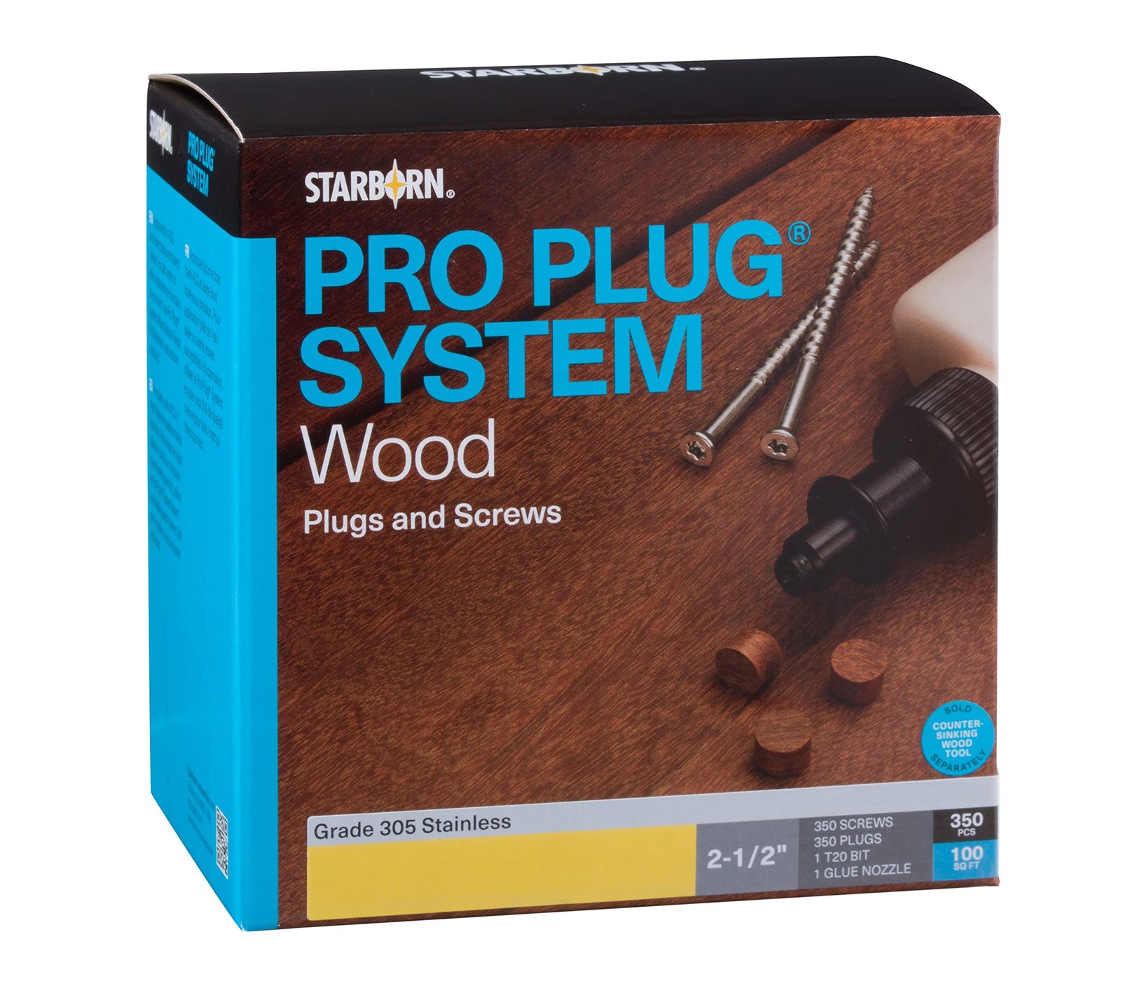 Pro Plug System for Hardwoods - Meranti Plugs - 350 pcs for 100 Sq. Ft. ... - $129.98