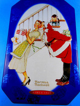 Snickers Tin Vintage Norman Rockwell Christmas 6 X 9&quot; Tin 2001 - $11.13