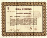 Ridglea Country Club Fort Worth Texas Certificate of Membership 1961 - £51.34 GBP