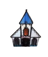 Vintage Stained Glass Suncatcher Church Chapel Candle Holder Christian 4... - £8.09 GBP
