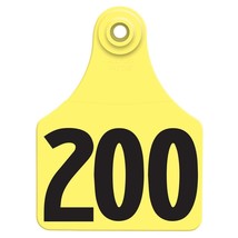 Allflex Global Large Numbered Tags 176-200 Yellow - £37.01 GBP