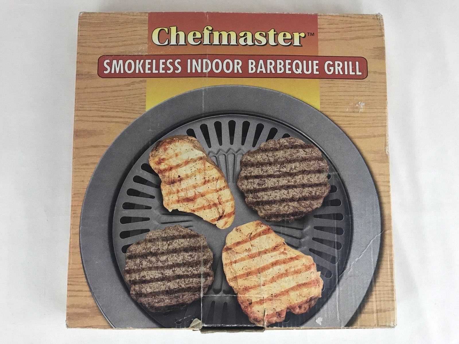 Chefmaster Smokeless Indoor Barbeque Grill KTGR5 Electric Stove Gas Stovetop - £7.97 GBP